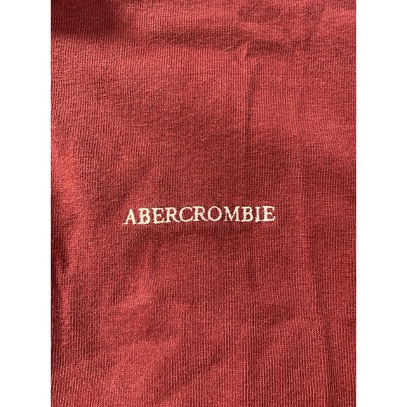 Abercrombie & Fitch Polo Men's Size Medium M Red White Short Sleeve Y2K Cotton - Picture 4 of 5